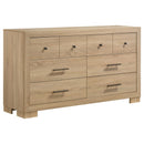 Arielle 6-drawer Bedroom Dresser Cabinet Light Oak