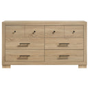 Arielle 6-drawer Bedroom Dresser Cabinet Light Oak
