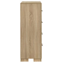 Arielle 4-drawer Bedroom Chest of Drawers Light Oak