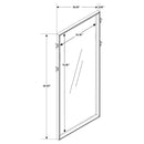 Durango 80-inch Standing Floor Mirror Smoked Peppercorn