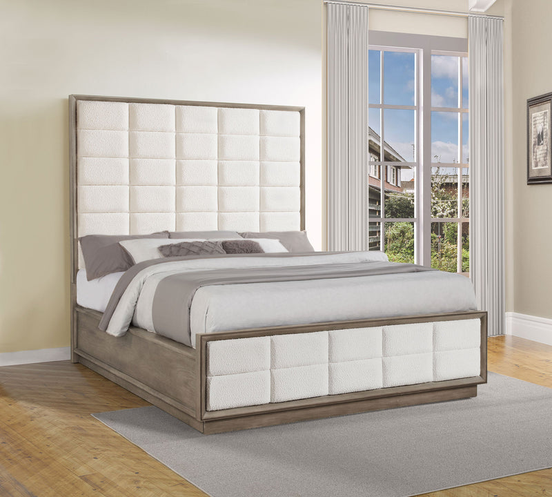 Durango 77-inch California King Panel Bed Smoked Peppercorn