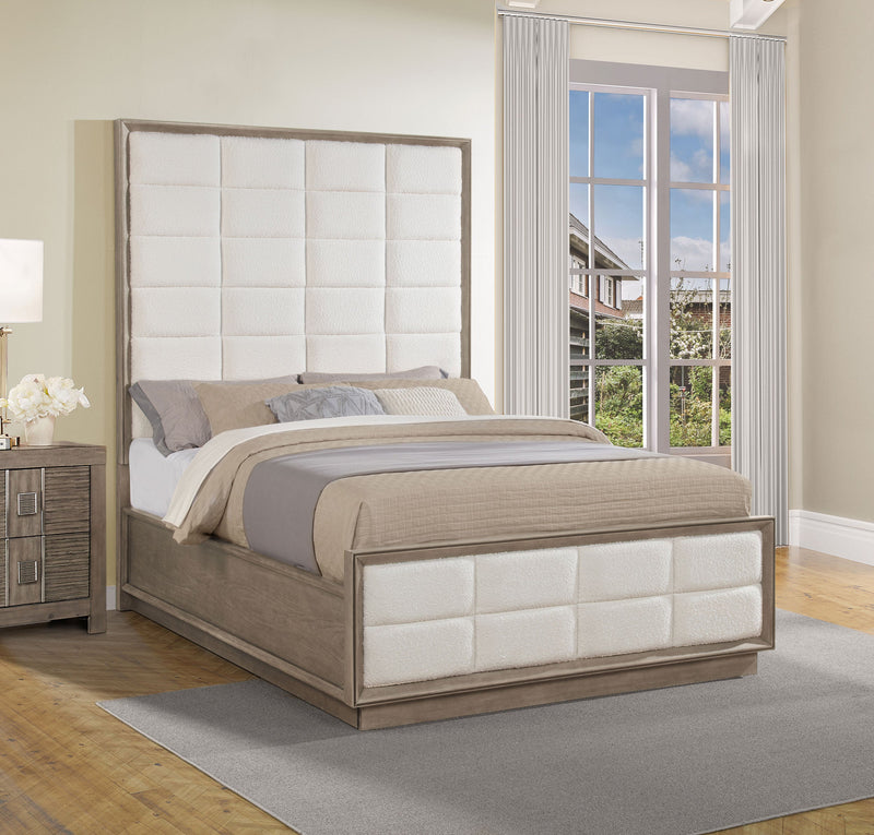 Durango 77-inch California King Panel Bed Smoked Peppercorn