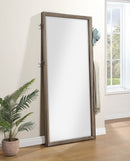 Durango 80-inch Standing Floor Mirror Smoked Peppercorn