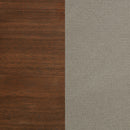 Maderia 57-inch Upholstered California King Panel Bed Walnut