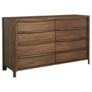 Maderia  California King Bedroom Set Walnut