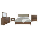 Maderia  California King Bedroom Set Walnut