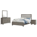 Wright  California King Bedroom Set Brown Oak