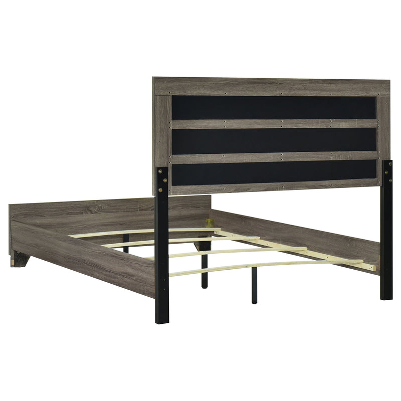 Wright  California King Bedroom Set Brown Oak