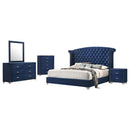 Melody  California King Bedroom Set Grey