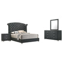 Melody  California King Bedroom Set Grey