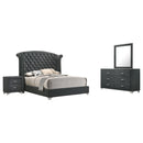 Melody  California King Bedroom Set Grey