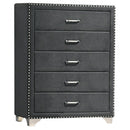 Melody 5-drawer Bedroom Chest Grey