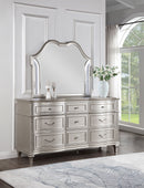 Evangeline 9-drawer Dresser Silver Oak