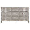 Evangeline 9-drawer Dresser Silver Oak