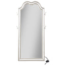 Evangeline  Length LED Light Floor Mirror Silver Oak