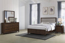 Welsley  California King Bedroom Set Walnut