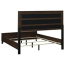 Welsley  California King Bedroom Set Walnut