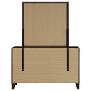 Welsley 6-drawer Dresser and Mirror Walnut