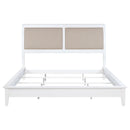 Bexhill 56-inch Upholstered California King Panel Bed White