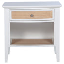 Bexhill 1-drawer Nightstand Bedside Table White