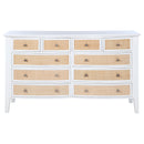 Bexhill 10-drawer Dresser and Mirror White