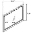 Bexhill Dresser Mirror White