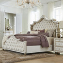 Antonella Upholstered Panel Bed Ivory