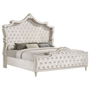 Antonella Upholstered Panel Bed Ivory