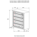 Antonella 5-drawer Bedroom Chest Ivory and Camel