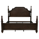 Andover 63-inch Four Poster Bed Dark Oak
