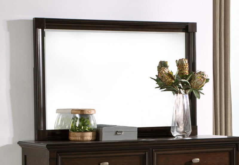 Antonella Upholstered Dresser Mirror Camel