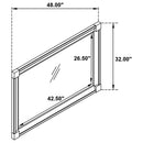Antonella Upholstered Dresser Mirror Camel