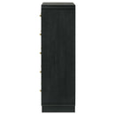 Cavelle 5-drawer Chest of Drawers Black