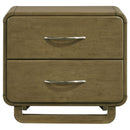 Amsbury 2-drawer Nightstand Bedside Table Nutmeg