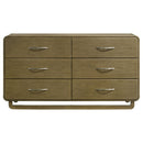 Amsbury 6-drawer Dresser and Mirror Nutmeg