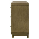 Amsbury 6-drawer Dresser and Mirror Nutmeg