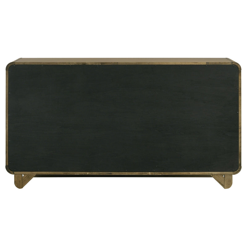 Amsbury 6-drawer Dresser and Mirror Nutmeg