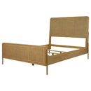 Arini RattanPanel Bed Sand Wash and Natural