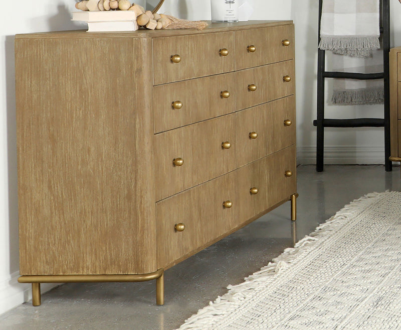 Arini 8-drawer Dresser Black