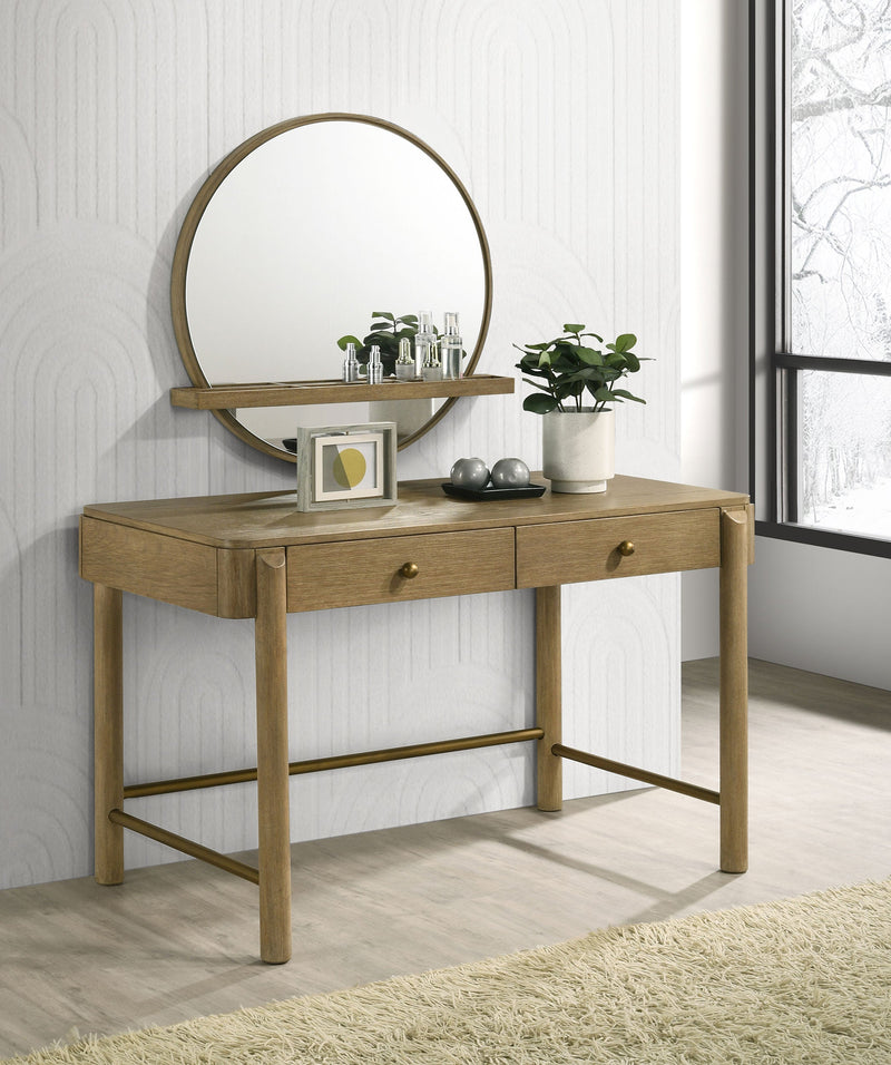 Arini  Makeup Vanity Table and Mirror Set Black