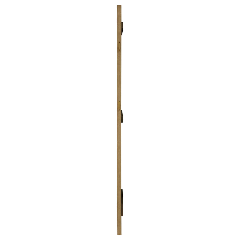 Arini Cane Weave  Length Standing Floor Mirror Black