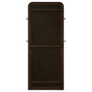 Arini Cane Weave  Length Standing Floor Mirror Black