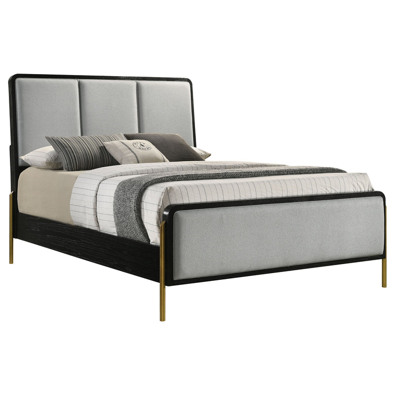 Arini RattanPanel Bed Sand Wash and Natural