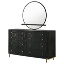 Arini 8-drawer Dresser Black
