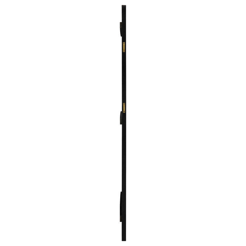 Arini Cane Weave  Length Standing Floor Mirror Black