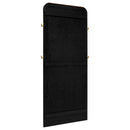 Arini Cane Weave  Length Standing Floor Mirror Black
