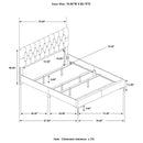 Kendall Upholstered Queen Panel Bed White