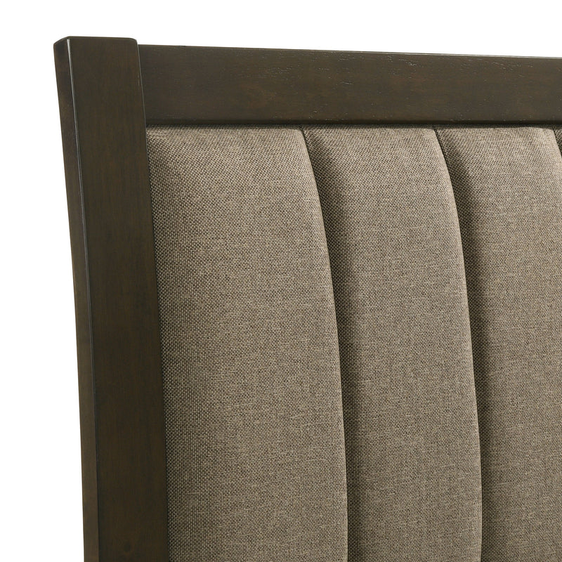 Wilkes 51-inch Upholstered California King Bed Dark Cocoa