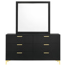 Kendall 6-drawer Dresser Black