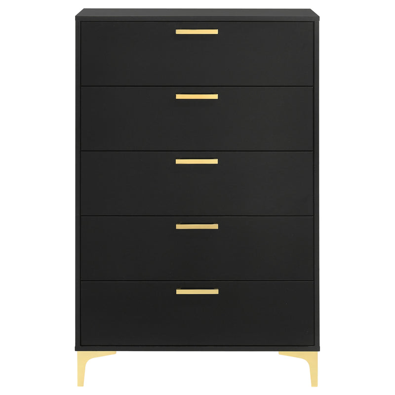 Kendall 5-drawer Bedroom Chest Black